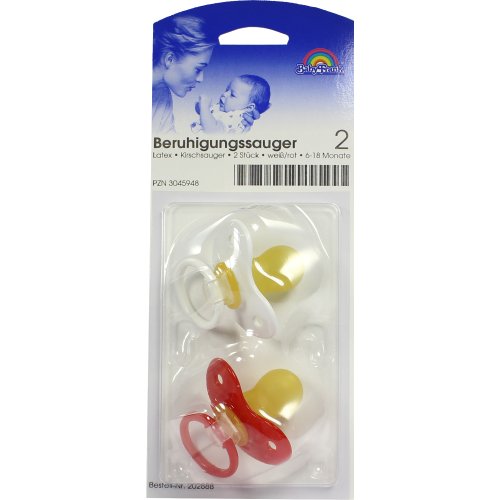 Kirschsauger Latex Gr.2 6-18 Monate weiß/rot - PZN 03045948