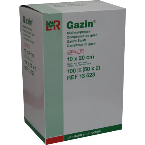 Gazin Kompresse 10x20cm 8fach steril - PZN 03449077
