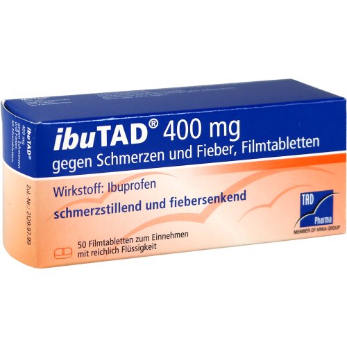 ibuTAD 400mg gegen Schmerzen und Fieber Filmtabl. - PZN 03648279