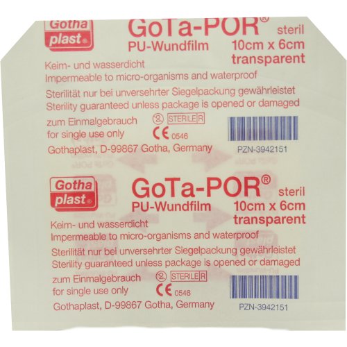 GoTa-POR PU Wundfilm 10cmx6cm steril - PZN 03942151