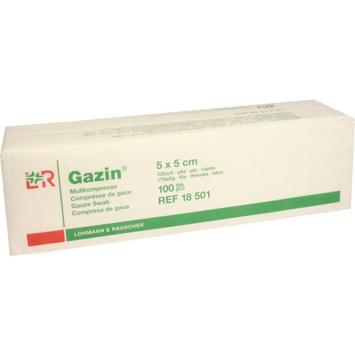 GAZIN Kompresse 5x5cm 12fach OP - PZN 03959364