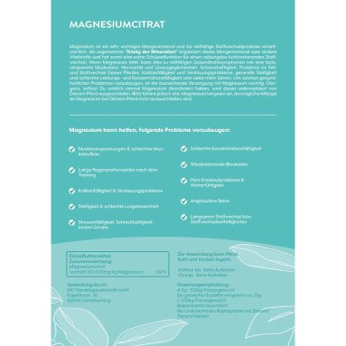 Magnesiumcitrat (Pferd) - PZN 08002895