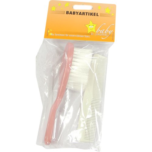 Bürste Baby Kunststoff+Nylon Kamm rosa - PZN 04171000