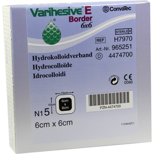 VARIHESIVE E BORD HKV hydroaktiv 6X6CM - PZN 04474700