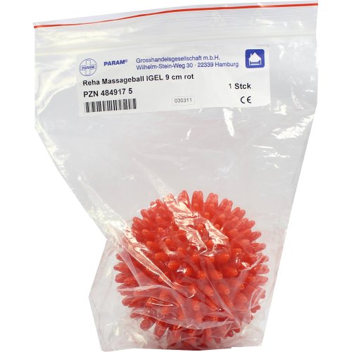 Massageball Igel rot 9cm - PZN 04849175