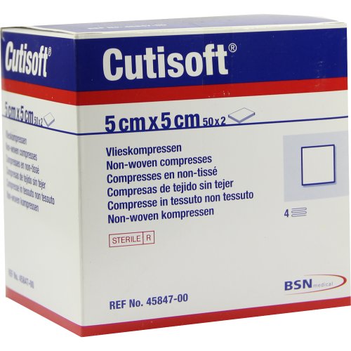 CUTISOFT VLIESKOMPRESSEN STERIL 5X5CM - PZN 04894879