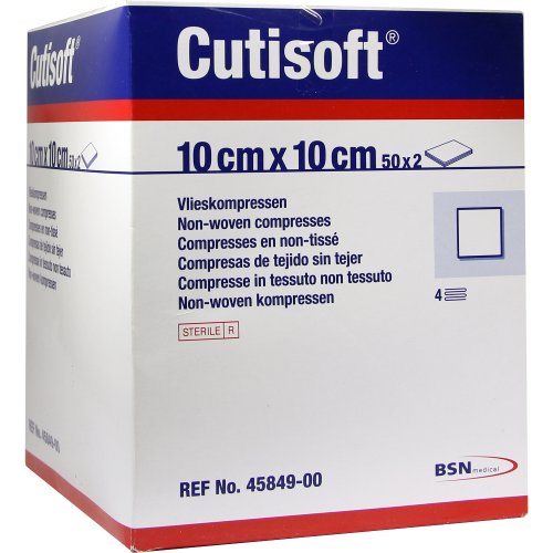 CUTISOFT VLIESKOMPRESSEN STERIL 10X10CM - PZN 04894891