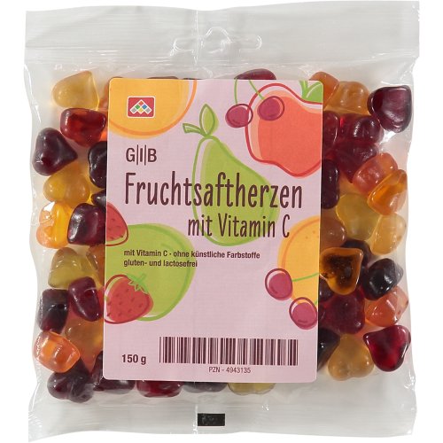 GIB Fruchtsaftherzen mit Vitamin C - PZN 04943135