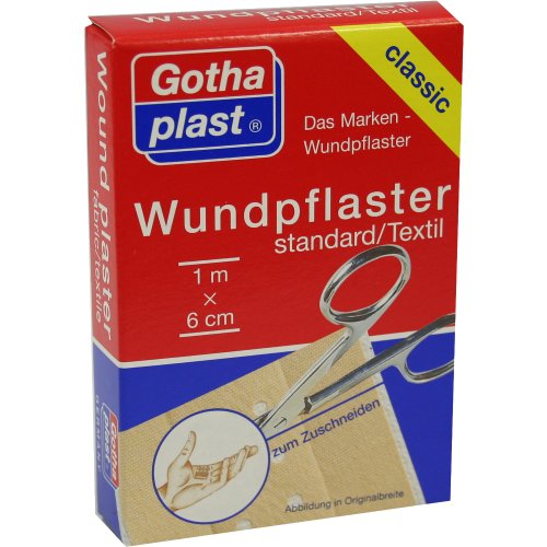 GOTHAPLAST WUNDPFLASTER STANDARD 1MX6CM GESCHNITTE - PZN 04951293