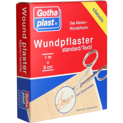 GOTHAPLAST WUNDPFLASTER STANDARD 1MX8CM GESCHNITTE - PZN 04951318