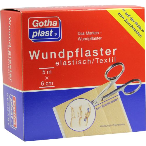 GOTHAPLAST WUNDPFLASTER ELASTISCH 5MX6CM - PZN 04951442