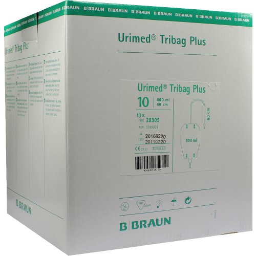 Urimed Tribag Plus Urin-Beinbtl.800ml steril 60cm - PZN 05016000