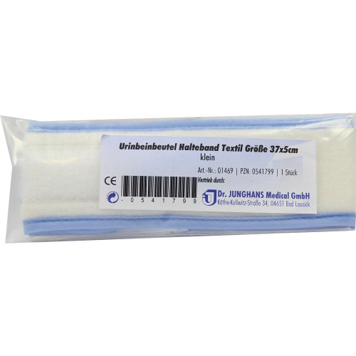 URIN-BEINBTL. HALTEBAND Textil 37cm klein - PZN 00541799