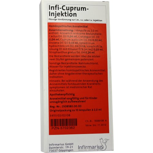 Infi-Cuprum-Injektion - PZN 05702362