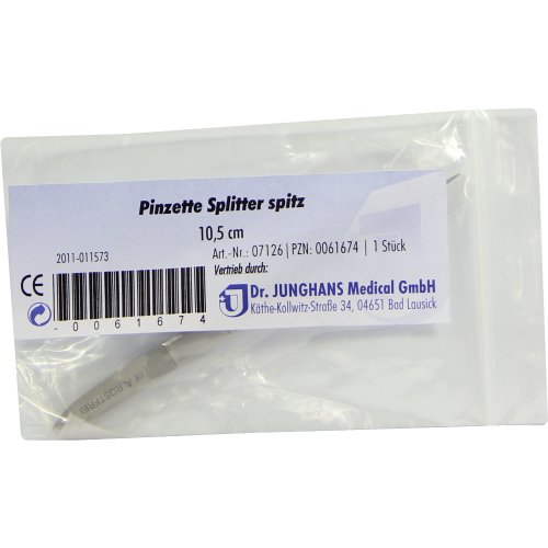 Pinzette Splitter Spitz 10.5cm - PZN 00061674