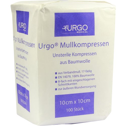 URGO MULLKOMPR 10X10CM - PZN 06187927