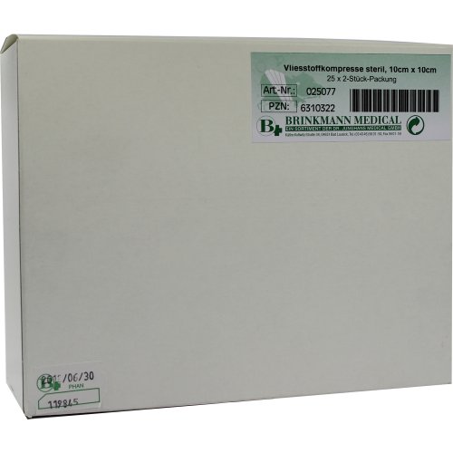 VLIESSTOFFKOMPRESSEN 10x10CM STERIL 4FACH - PZN 06310322