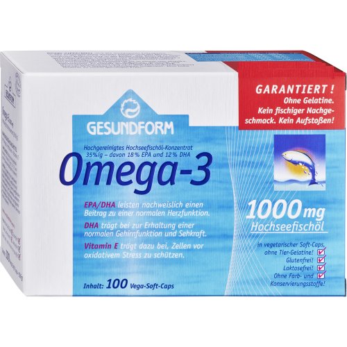 GESUNDFORM Omega-3 1000mg Vega-Soft - PZN 06318571
