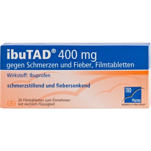ibuTAD 400mg gegen Schmerzen und Fieber Filmtabl. - PZN 06407547