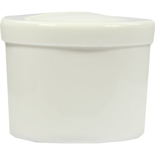 Prothesenbehälter weiß m. Deckel u. Einsatz - PZN 06641645