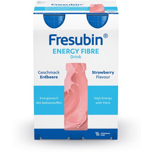 Fresubin energy fibre DRINK Erdbeere Trinkflasche - PZN 06698616
