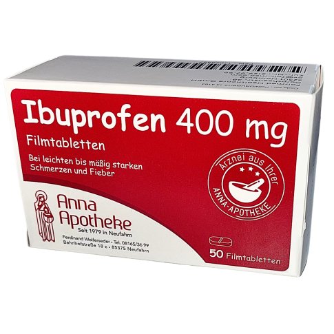 Ibuprofen Anna Apotheke 400 mg Filmtabletten - PZN 14028887