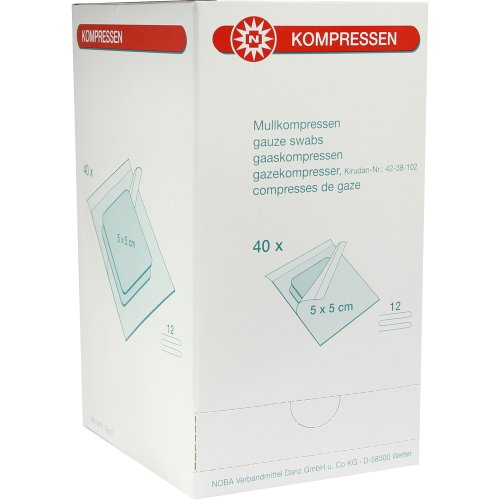 MULLKOMPRESSE 5X5CM 12FACH STERILE KOMPR PRO SET - PZN 07098580