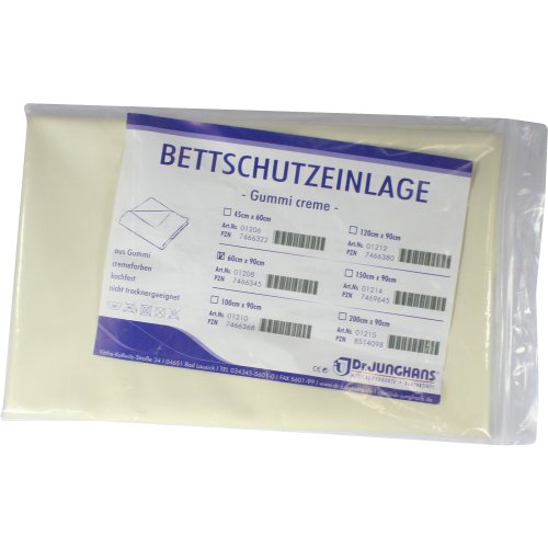 BETTSCHUTZEINLAGE GUMMI 60x90 CREME - PZN 07466345