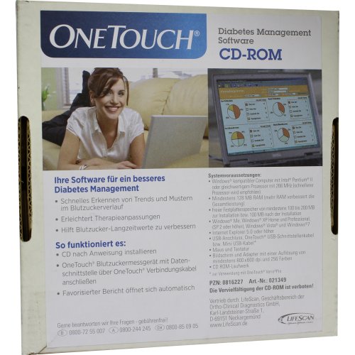 One Touch Diabetes Management Software CD - PZN 00816227