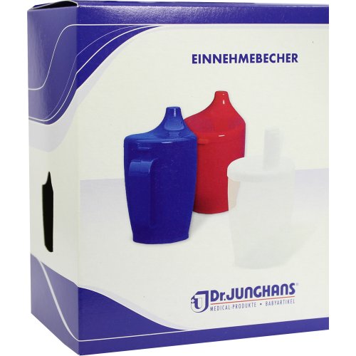 Einnehmebecher m.Griff u.Deckel 4mm weiß - PZN 08490044