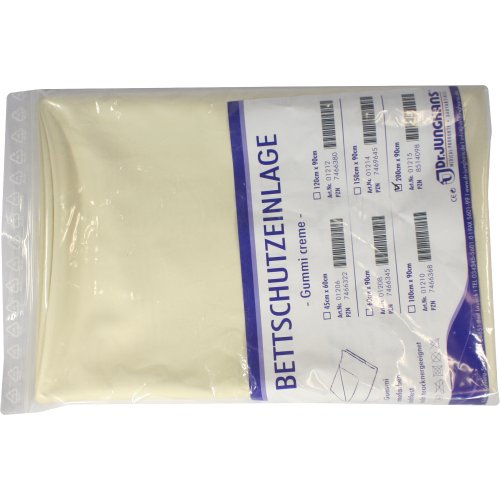 BETTSCHUTZEINLAGE GUMMI 200x90cm CREME - PZN 08514098