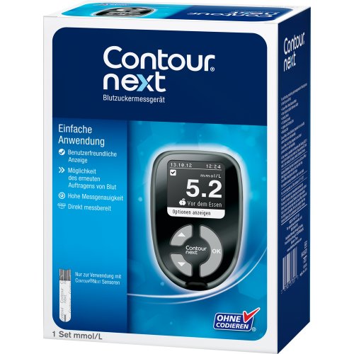 CONTOUR NEXT Set mmol/L Blutzuckermessgerät - PZN 08884435