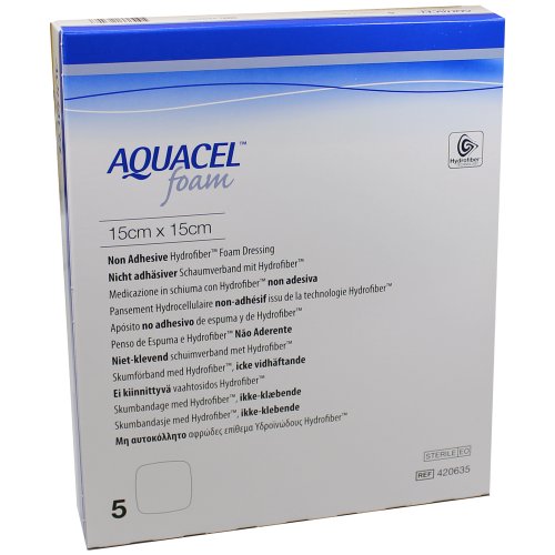 AQUACEL Foam nicht-adhäsiv 15x15cm - PZN 08999807