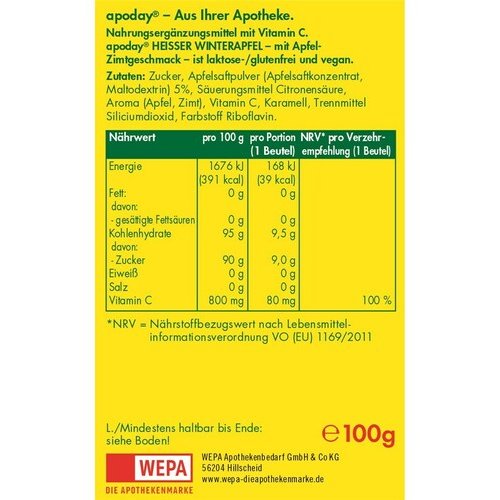 APODAY Heisser Winterapfel Vitamin C - PZN 10415564
