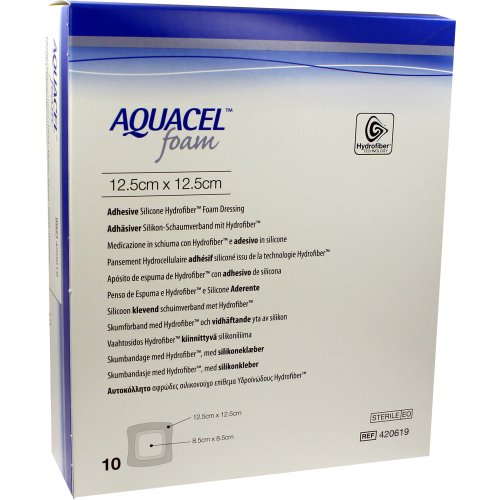 AQUACEL Foam adhäsiv 12.5x12.5cm - PZN 09060340