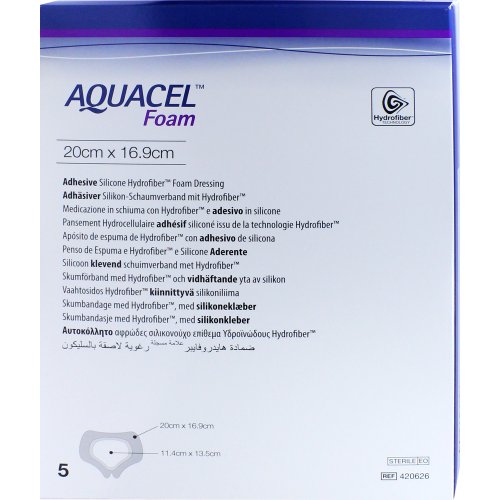 AQUACEL Foam adhäsiv Sakral 20x16.9cm - PZN 09060593