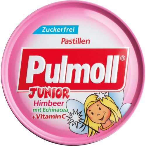 Pulmoll Junior Bonbons Himbeere+Echinacea zuckerf - PZN 09155997