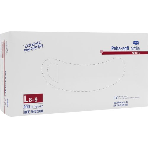 Peha-soft nitrile white Unters.handsch. L unst.pfr - PZN 09213743