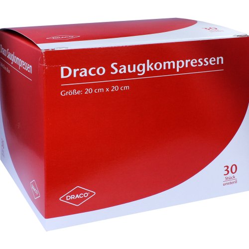 Saugkompressen unsteril 20x20cm Draco - PZN 00948791