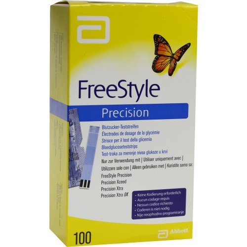 FreeStyle Precision Blutzucker Teststr. o. Codier. - PZN 09605118