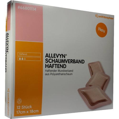 ALLEVYN Schaumverband Haftend 17x18cm - PZN 09686571