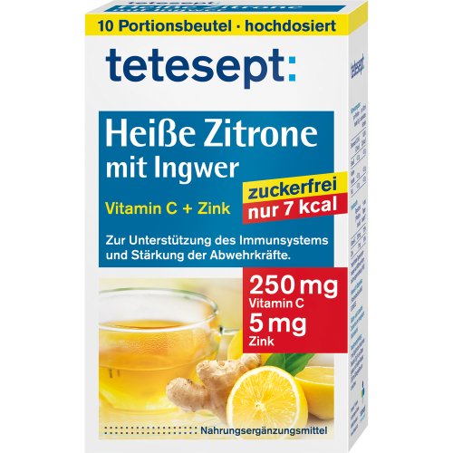 tetesept Heiße Zitrone mit Ingwer zuckerfrei - PZN 09714089