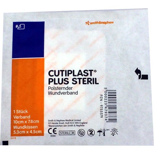 Cutiplast 10x7.8cm plus steril - PZN 09755579