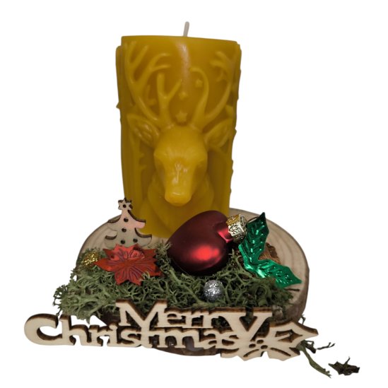 Bienenwachskerze Hirschgesicht - PZN 08000107