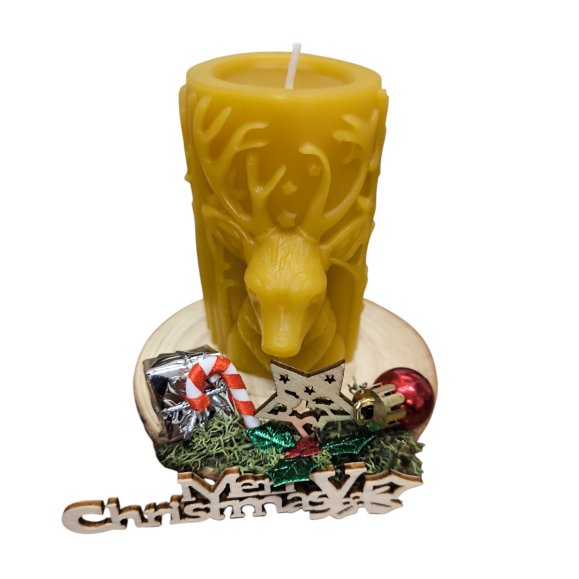 Bienenwachskerze Hirschgesicht - PZN 08000107