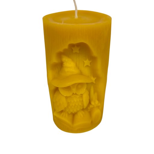 Bienenwachskerze Eule im Baumstamm - PZN 08000215