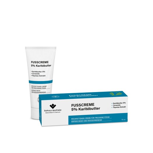 Rathaus Apotheke - Fußcreme 5% Karitebutter - PZN 08000480