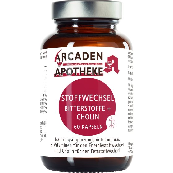 STOFFWECHSEL BITTERSTOFFE + CHOLIN Arcaden Apotheke - PZN 8035162