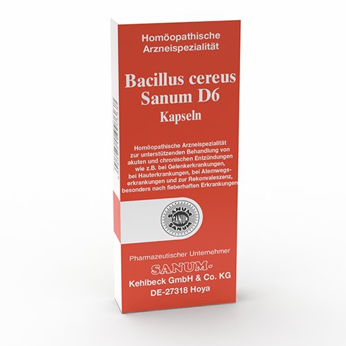 Bacillus cereus D6 SANUM (Österreich) / Latensin D6 Kapseln - PZN 08000192