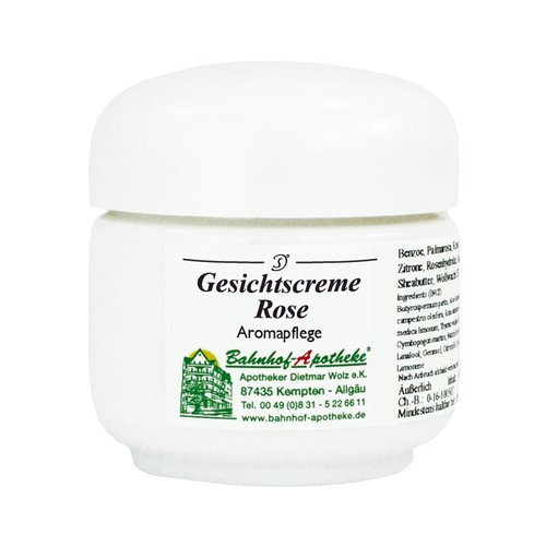 Gesichtscreme Rose Glastiegel Bahnhof-Apotheke - PZN 15389044